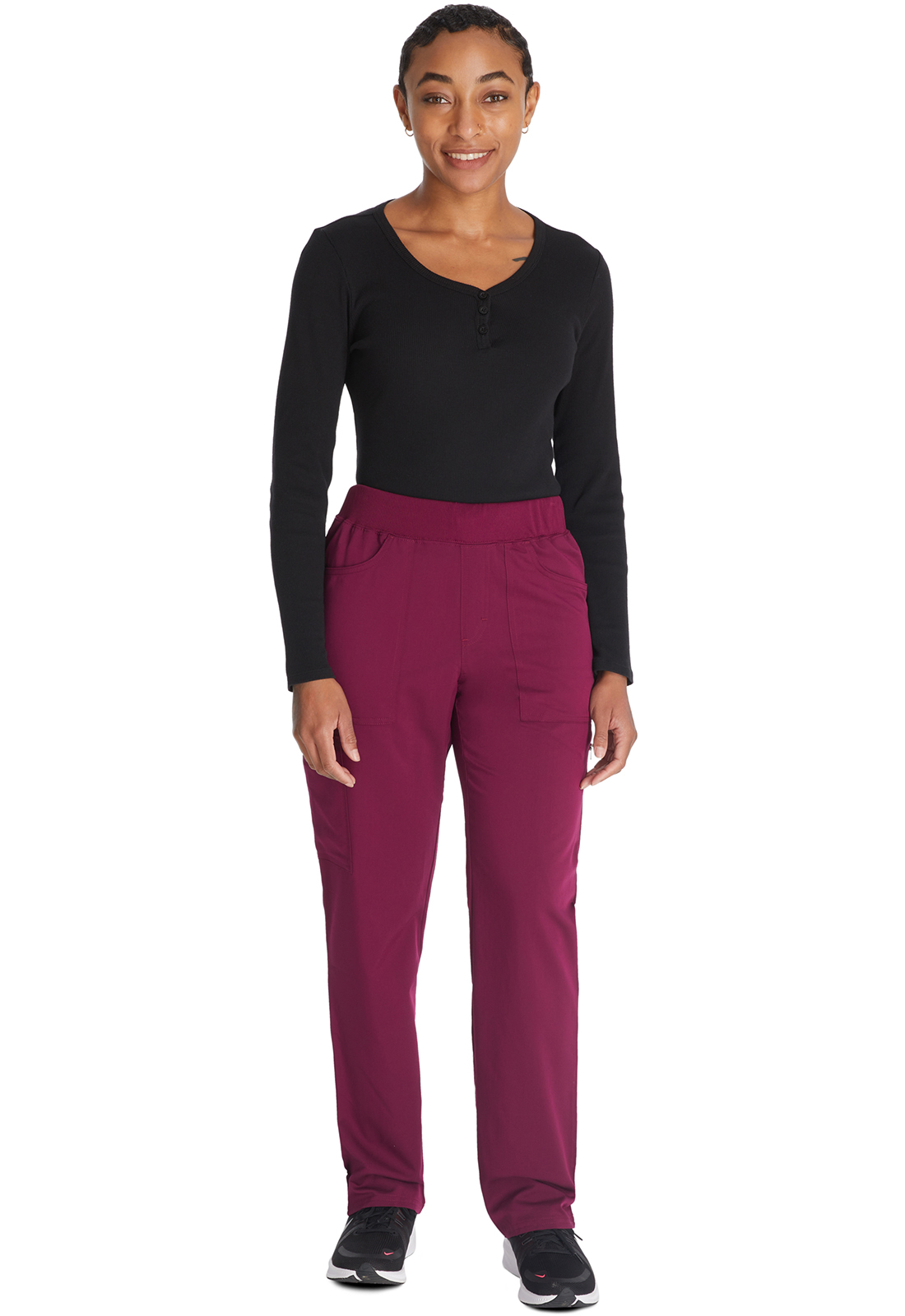 DKE135WIL Ženske hlače DKE135 bordo vel. L